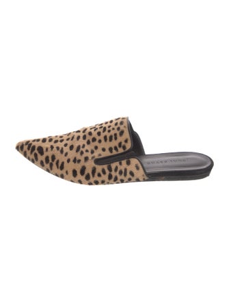 Jenni Kayne Ponyhair Animal Print Mules