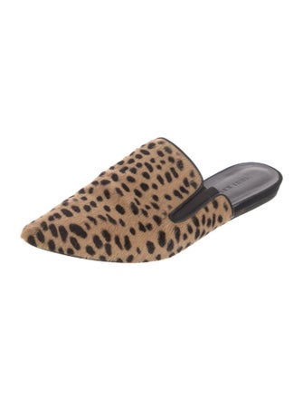 Jenni Kayne Ponyhair Animal Print Mules