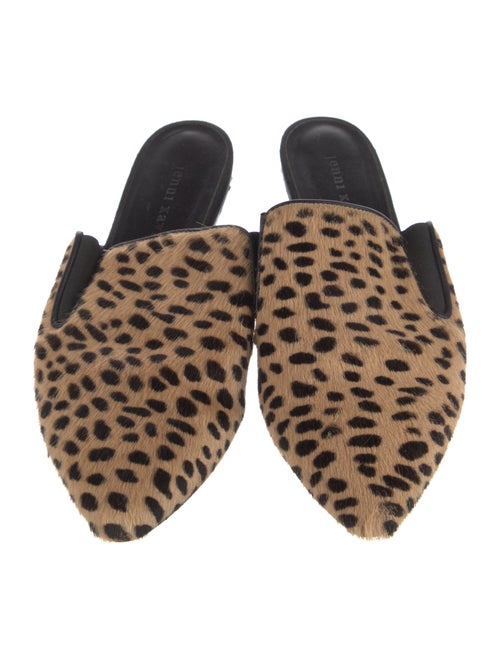 Jenni Kayne Ponyhair Animal Print Mules