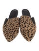 Jenni Kayne Ponyhair Animal Print Mules