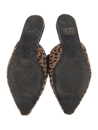 Jenni Kayne Ponyhair Animal Print Mules