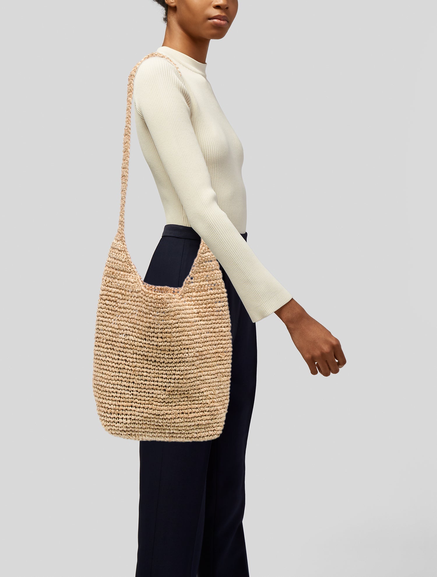 Jenni Kayne Raffia Crossbody Bag