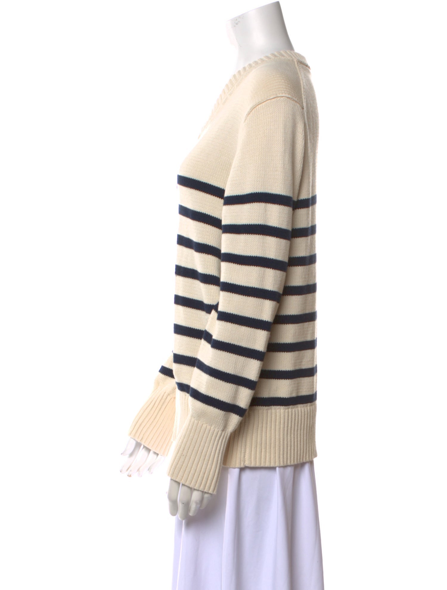 Jenni Kayne Striped V-Neck Sweater