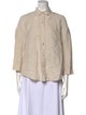 Jenni Kayne Linen Three-Quarter Sleeve Button-Up Top