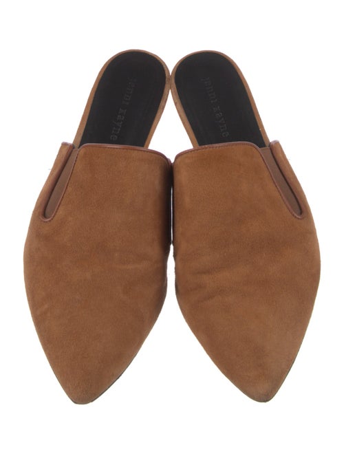 Jenni Kayne Suede Leather Trim Embellishment Mules