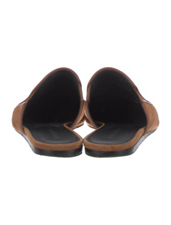 Jenni Kayne Suede Leather Trim Embellishment Mules