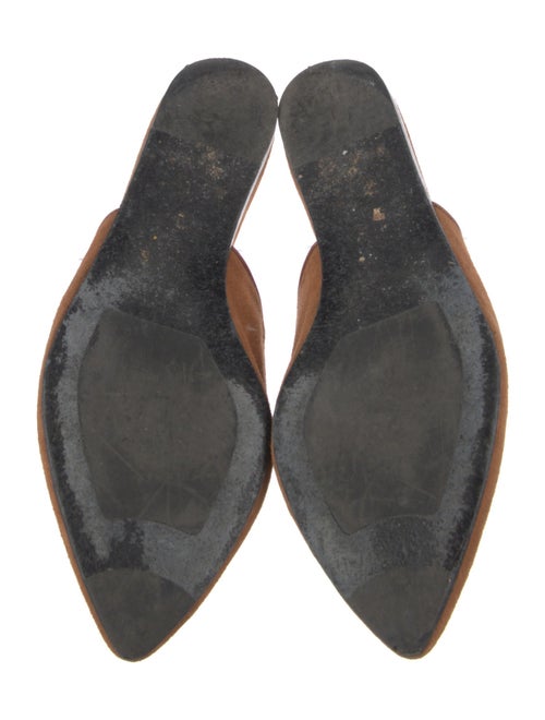 Jenni Kayne Suede Leather Trim Embellishment Mules