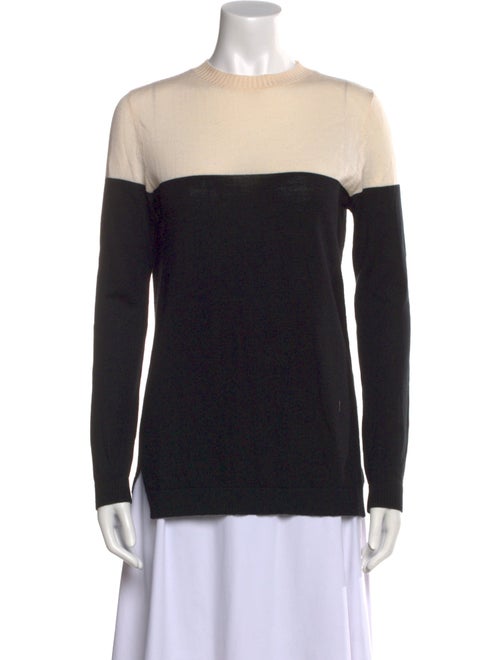 Jenni Kayne Merino Wool Colorblock Pattern Sweater