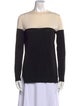 Jenni Kayne Merino Wool Colorblock Pattern Sweater