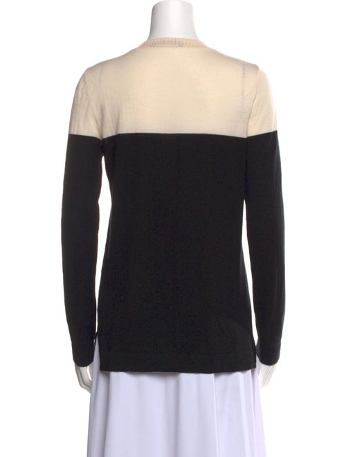 Jenni Kayne Merino Wool Colorblock Pattern Sweater