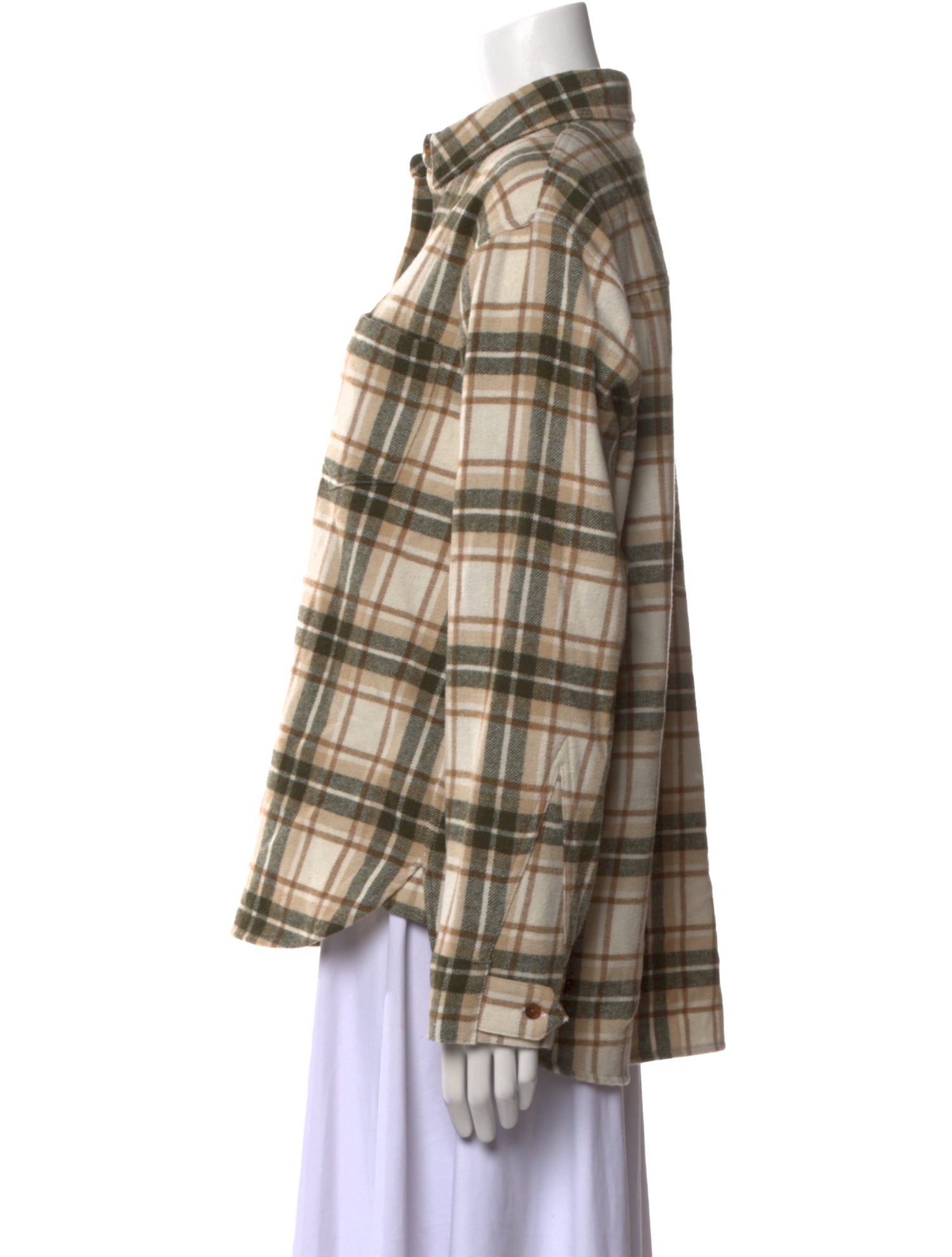 Jenni Kayne Plaid Print Long Sleeve Button-Up Top