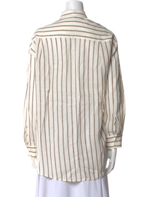 Jenni Kayne Linen Striped Button-Up Top