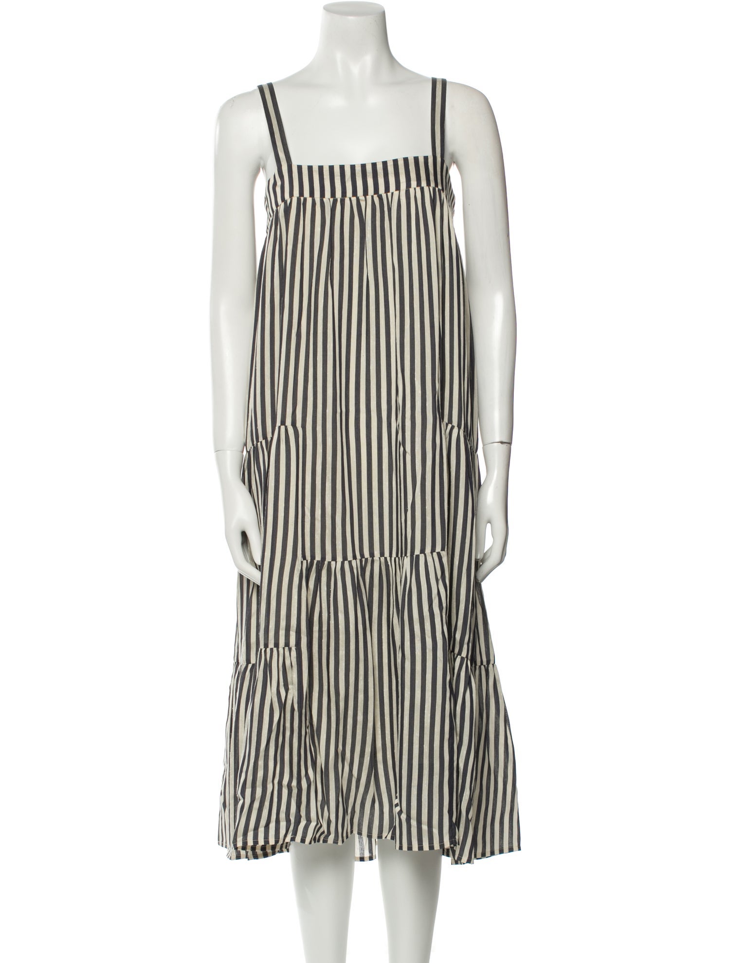 Jenni Kayne Striped Midi Length Dress