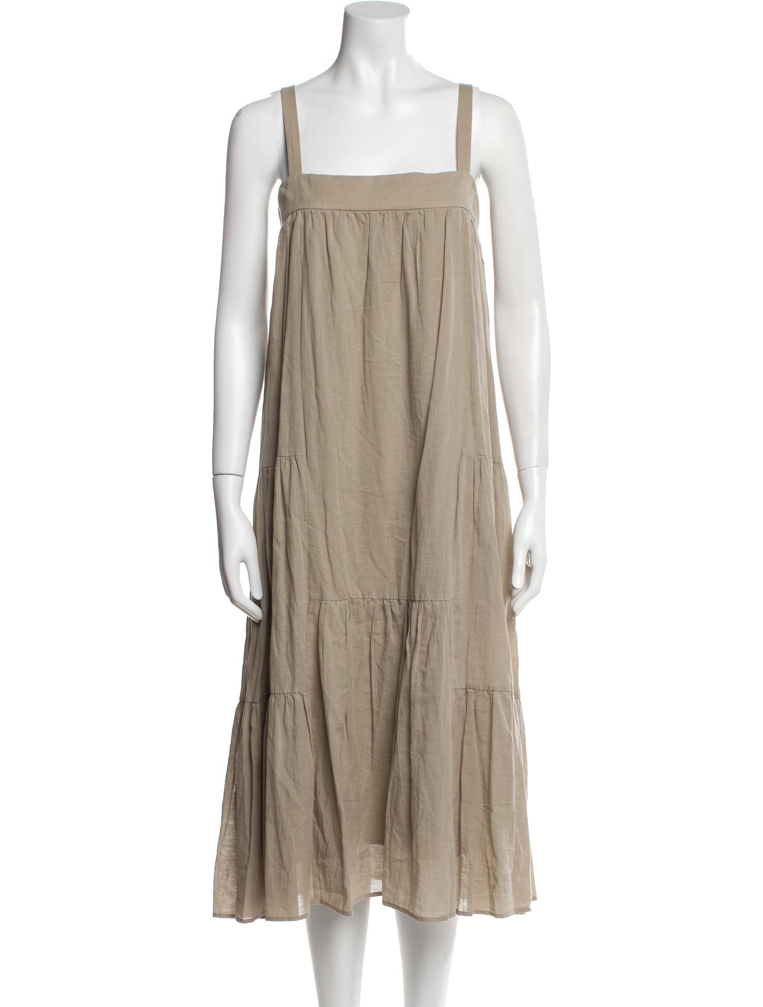 Jenni Kayne Square Neckline Midi Length Dress