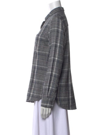 Jenni Kayne Plaid Print Long Sleeve Button-Up Top