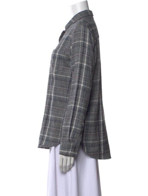 Jenni Kayne Plaid Print Long Sleeve Button-Up Top