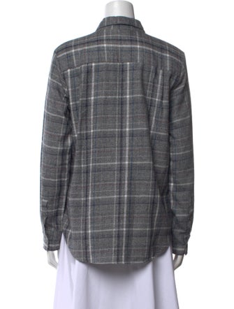 Jenni Kayne Plaid Print Long Sleeve Button-Up Top
