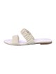 Jenni Kayne Leather Ruffle Embellishment Slides