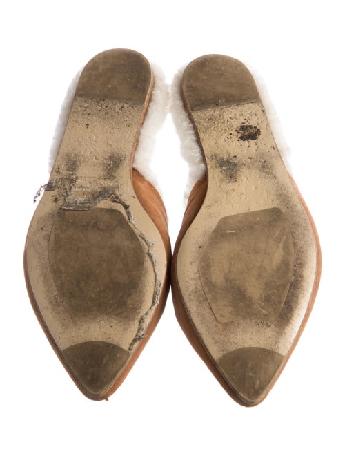 Jenni Kayne Suede Fur Trim Mules