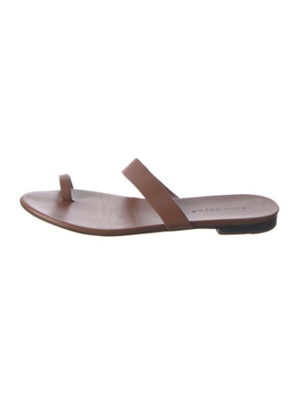 Jenni Kayne Leather Cutout Accent Slides