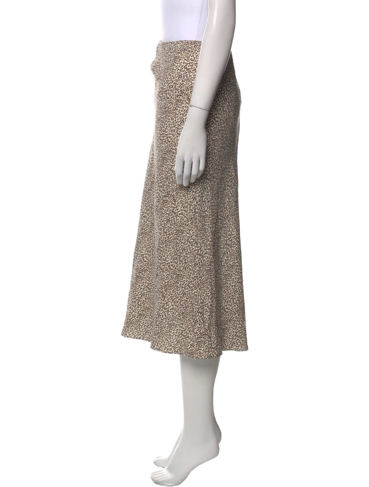 Jenni Kayne Animal Print Midi Length Skirt w/ Tags