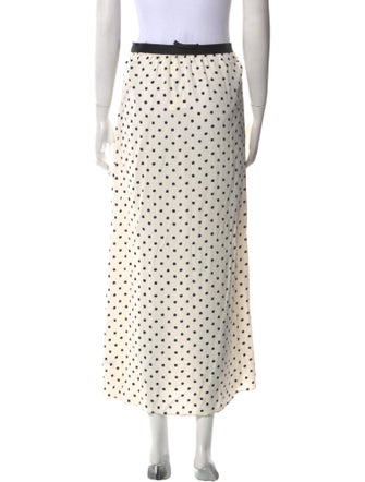 Jenni Kayne Polka Dot Print Midi Length Skirt