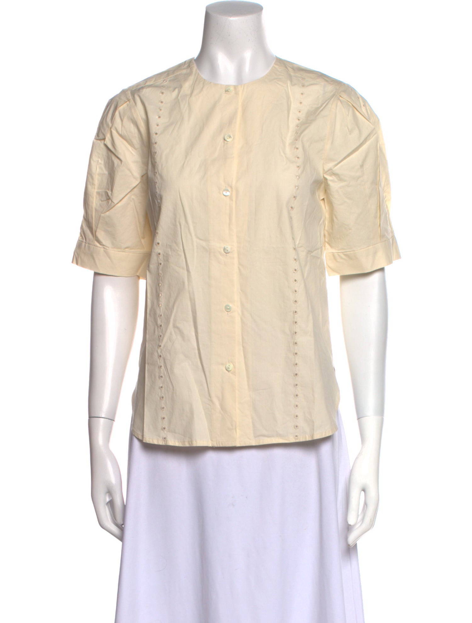 Jenni Kayne Short Sleeve Button-Up Top w/ Tags