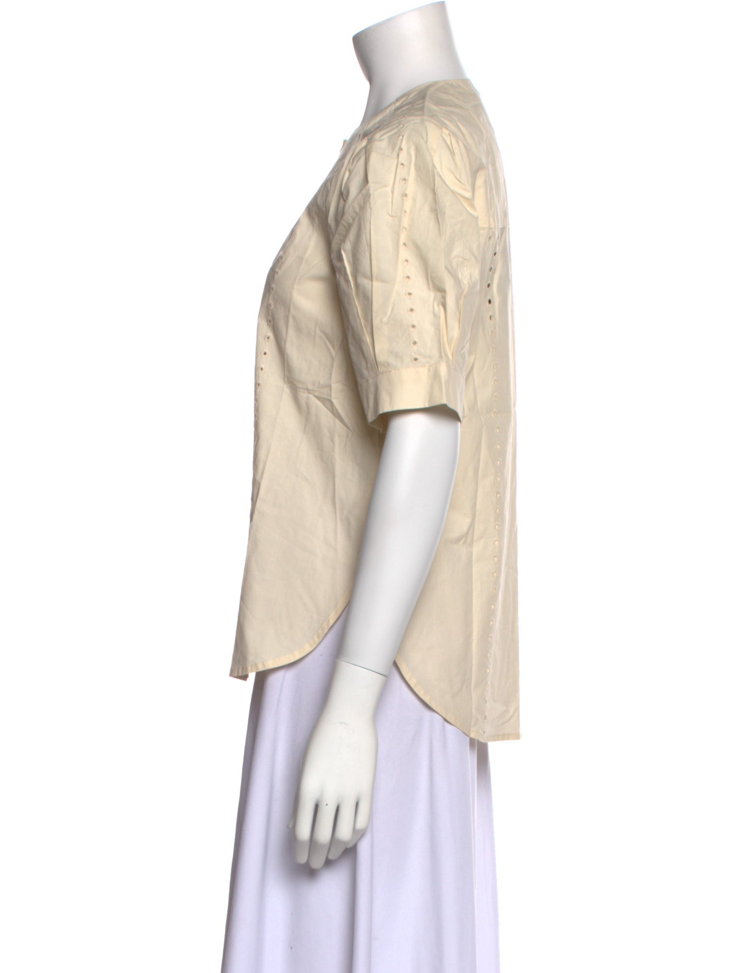 Jenni Kayne Short Sleeve Button-Up Top w/ Tags