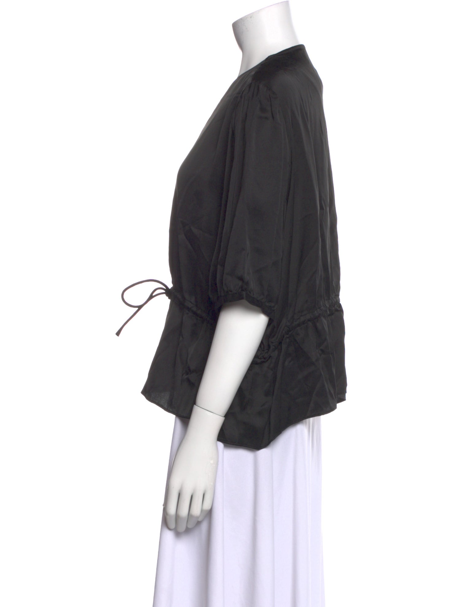 Jenni Kayne V-Neck Three-Quarter Sleeve Blouse w/ Tags