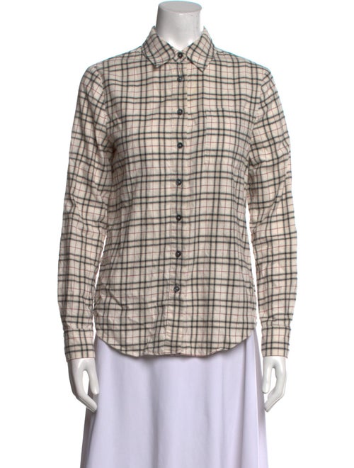 Jenni Kayne Plaid Print Long Sleeve Button-Up Top