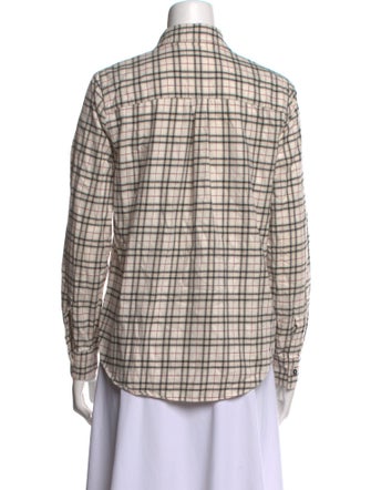 Jenni Kayne Plaid Print Long Sleeve Button-Up Top
