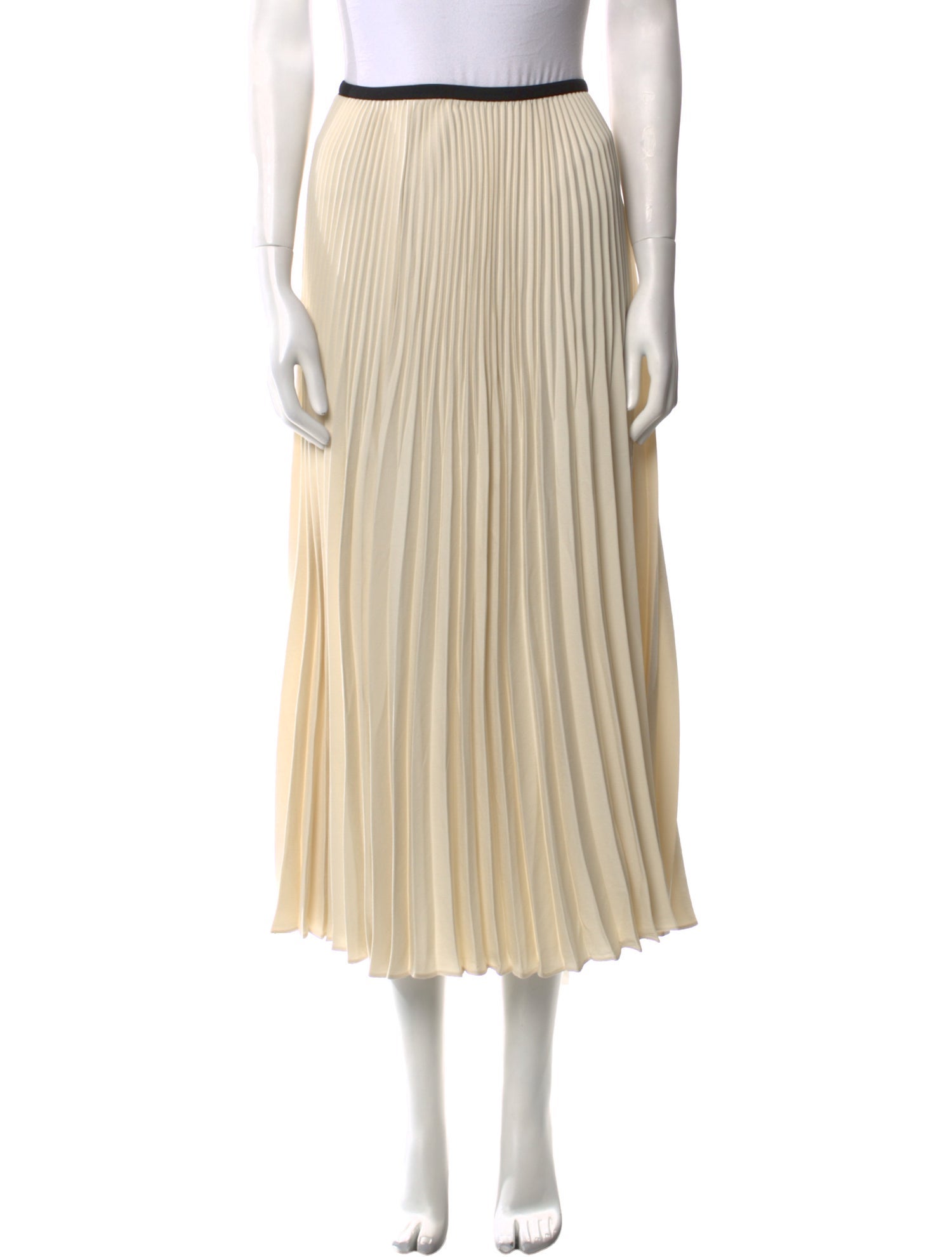 Jenni Kayne Pleated Accents Midi Length Skirt