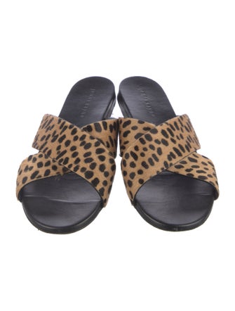 Jenni Kayne Ponyhair Animal Print Slides