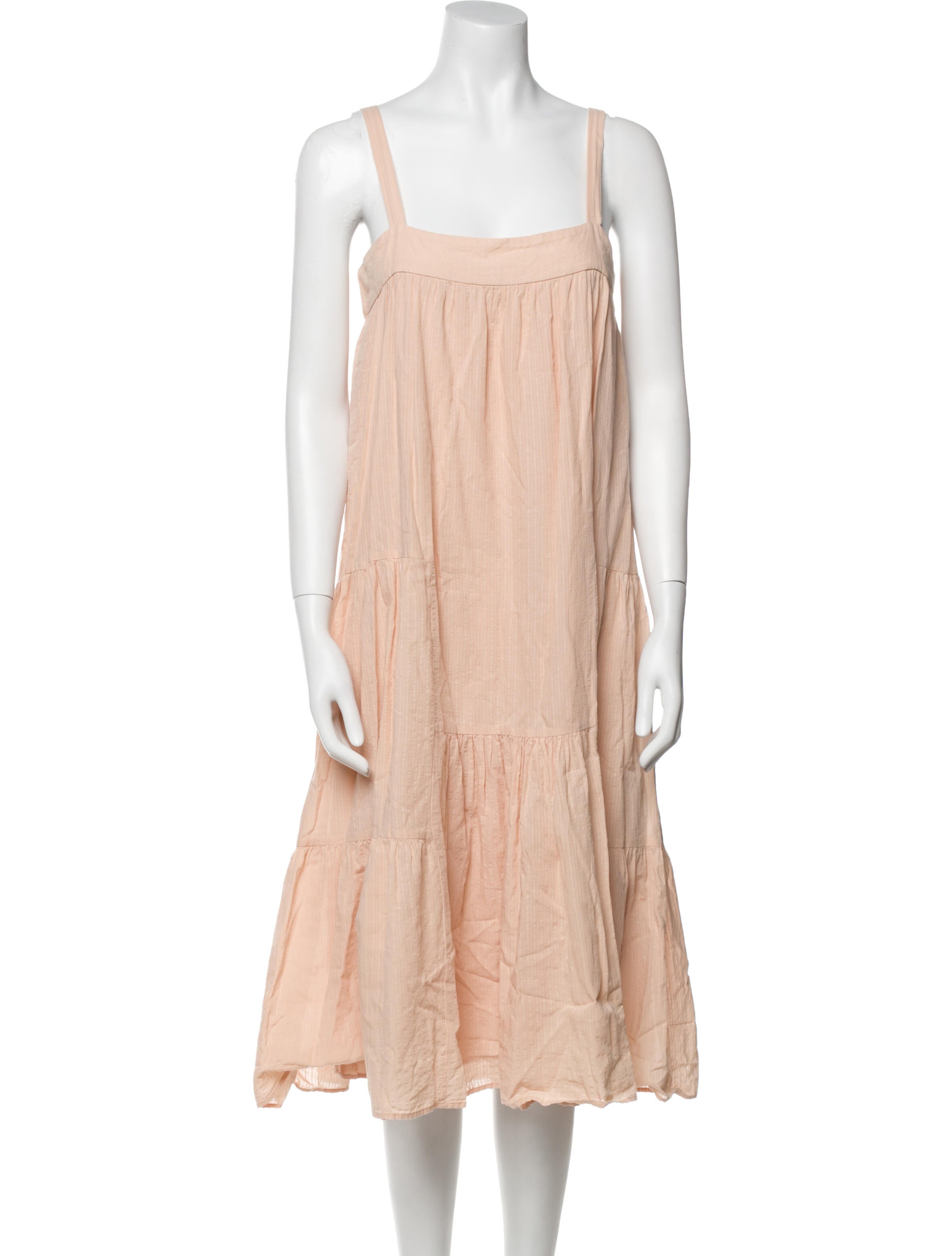 Jenni Kayne Square Neckline Midi Length Dress