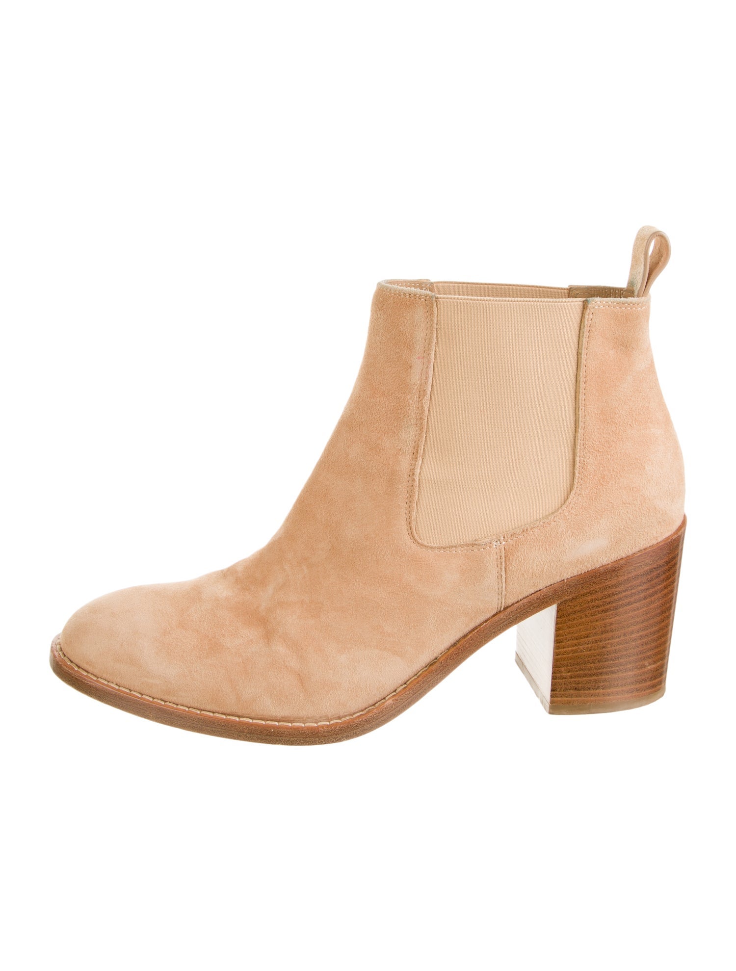 Jenni Kayne Suede Colorblock Pattern Chelsea Boots