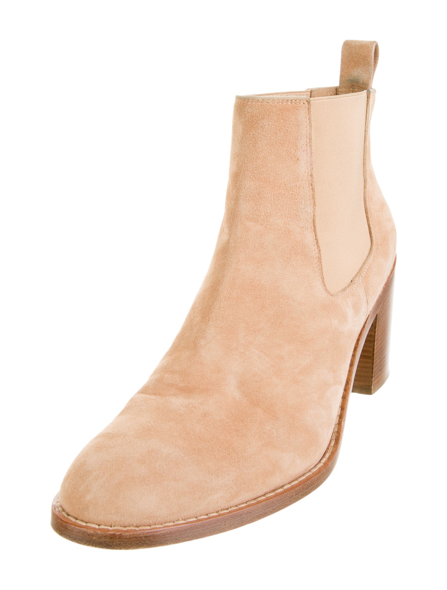 Jenni Kayne Suede Colorblock Pattern Chelsea Boots