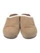 Jenni Kayne Suede Faux Fur Trim Slides