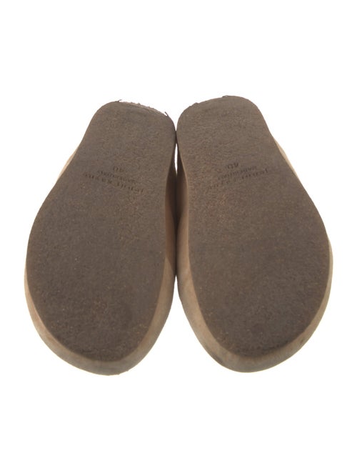 Jenni Kayne Suede Faux Fur Trim Slides