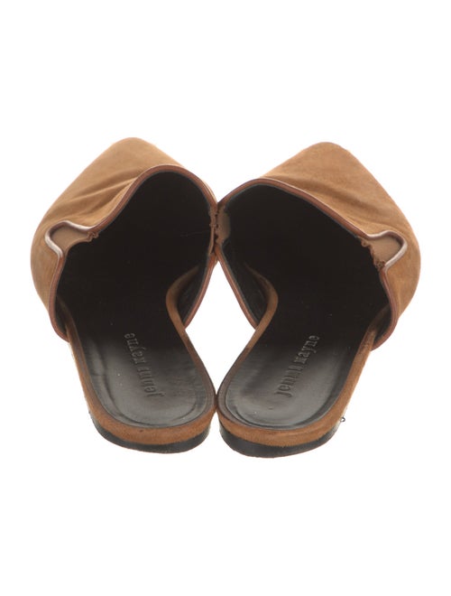 Jenni Kayne Suede Leather Trim Embellishment Mules