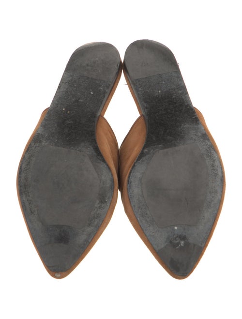 Jenni Kayne Suede Leather Trim Embellishment Mules