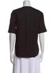 Jenni Kayne Crew Neck Short Sleeve Button-Up Top