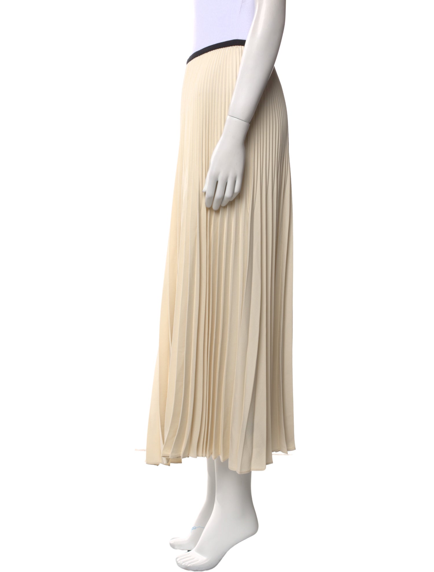 Jenni Kayne Pleated Accents Midi Length Skirt