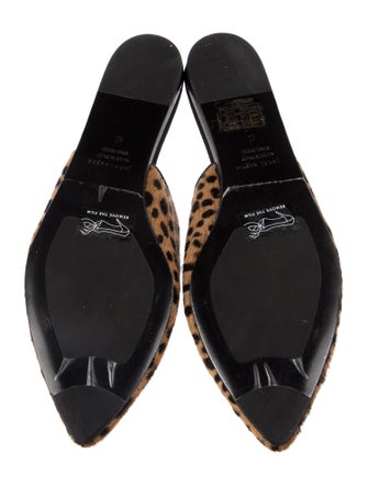 Jenni Kayne Ponyhair Animal Print Mules