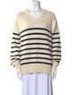 Jenni Kayne Striped V-Neck Sweater