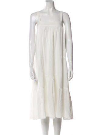 Jenni Kayne Square Neckline Midi Length Dress