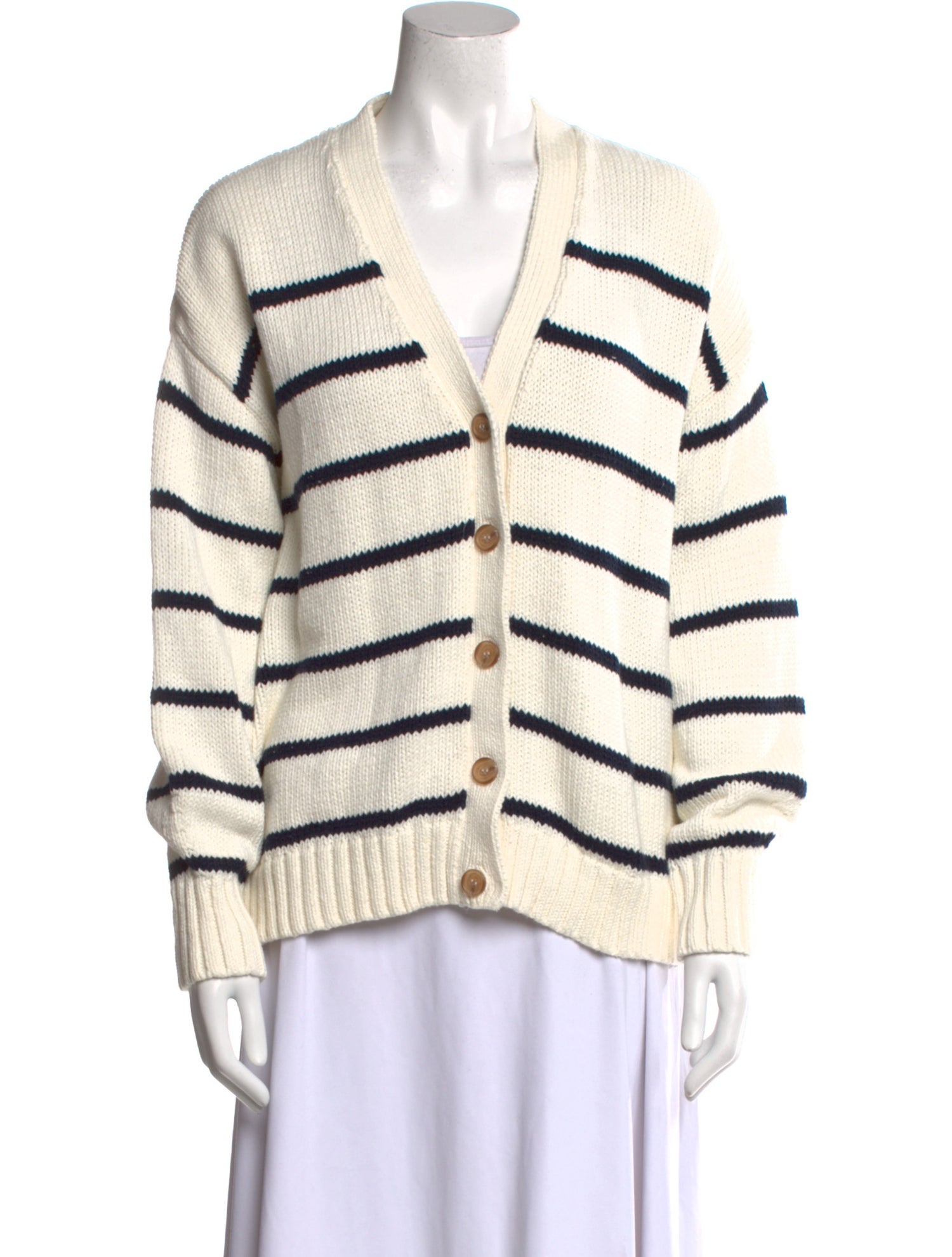 Jenni Kayne Striped V-Neck Sweater
