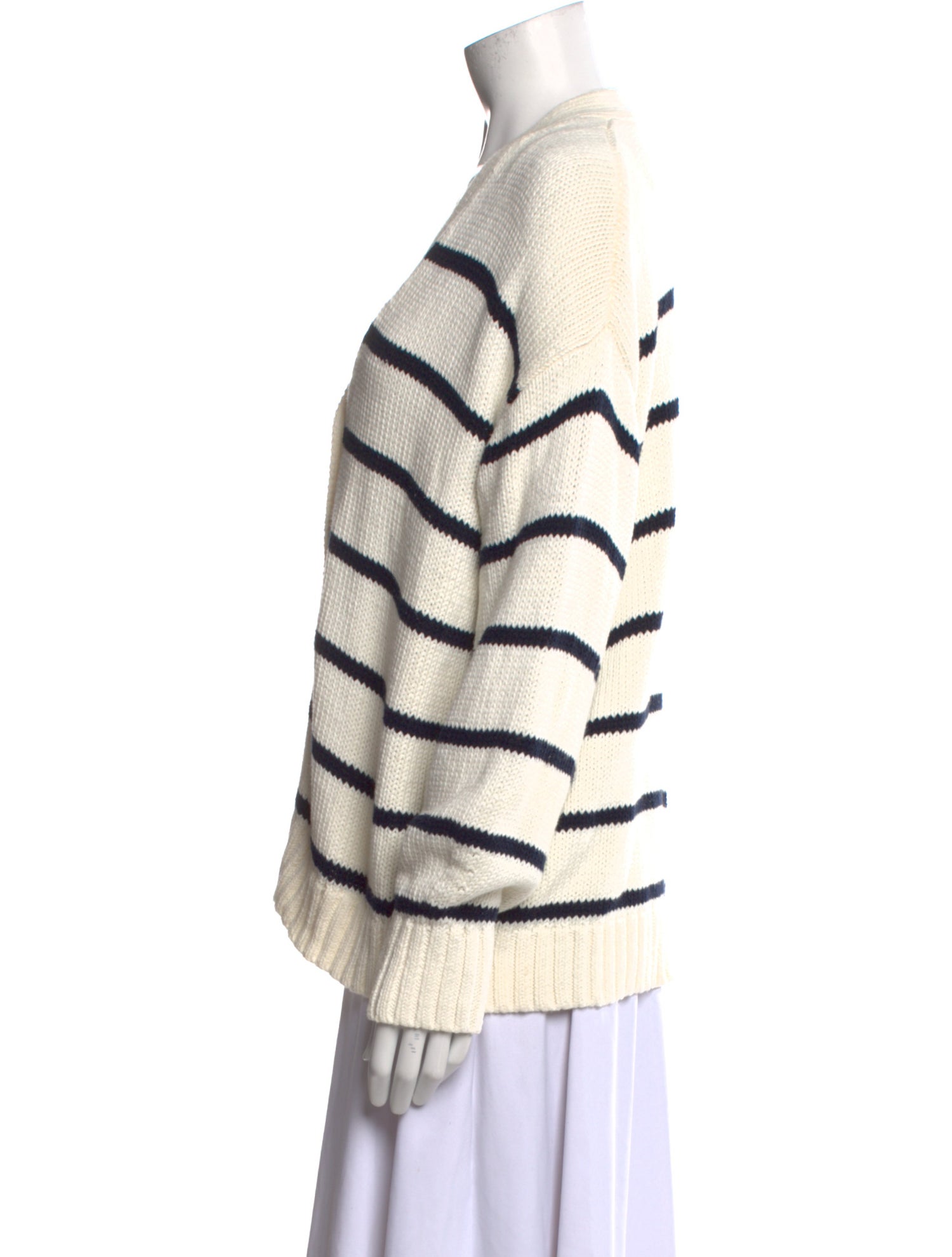 Jenni Kayne Striped V-Neck Sweater