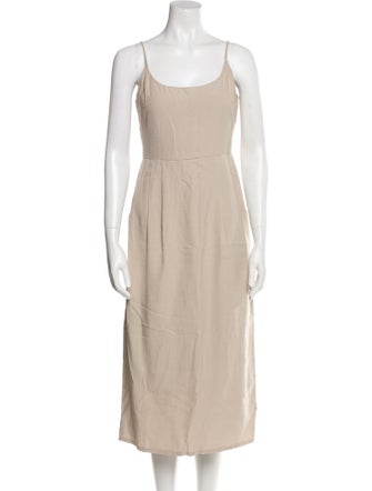 Jenni Kayne Scoop Neck Midi Length Dress