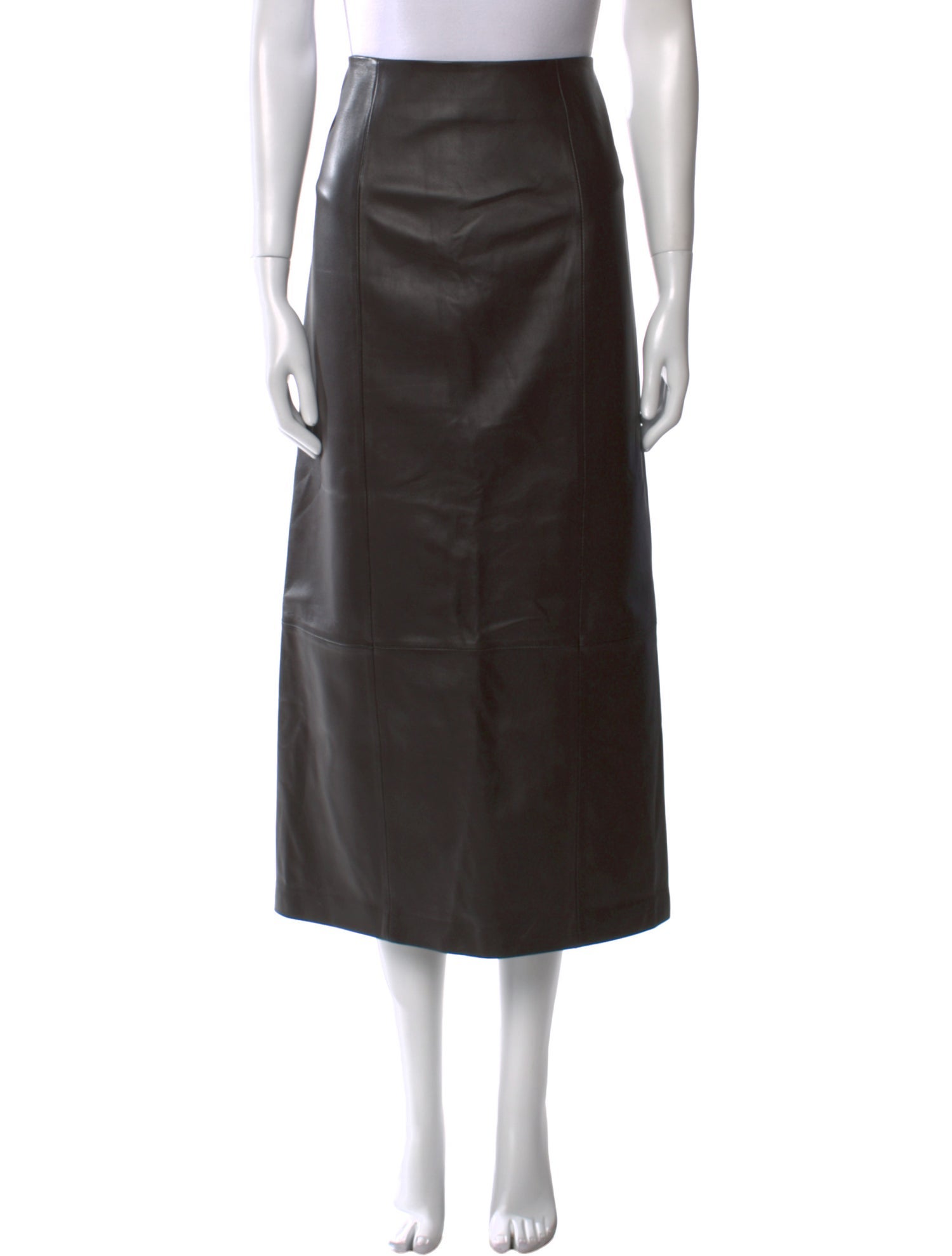 Jenni Kayne Leather Sienna Midi Length Skirt w/ Tags