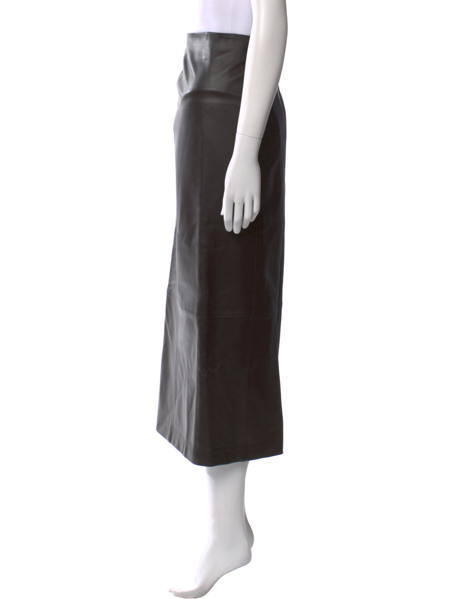 Jenni Kayne Leather Sienna Midi Length Skirt w/ Tags